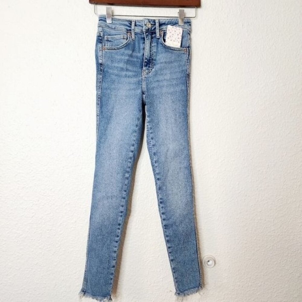 Free People Raw High-Rise Jeggings in Sierra Women's Size 25 New With Tags